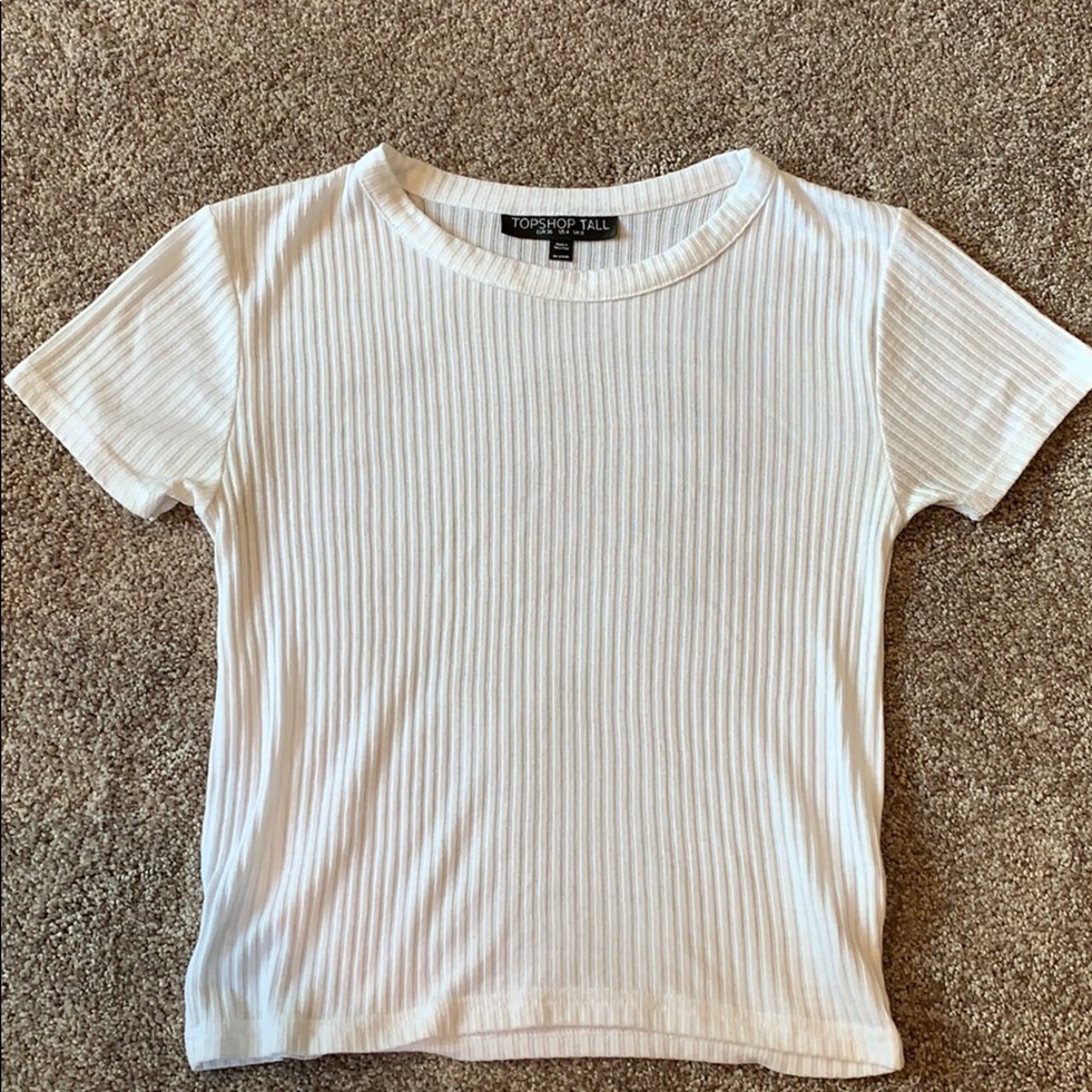 Topshop Tall white crop top